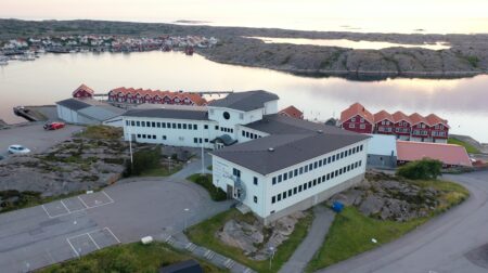 Sotenäs Symbiosis Center in Sotenäs municipality seen from above.