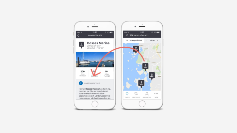 I Mooringoappen kan du hitta detaljerad information om dina destinationer, se vad som händer längs kusten, hitta lediga båtplatser, samla poäng och få tillgång till gratisnätter och en hel del annat.