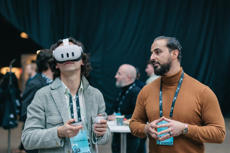 På investerarkonferensen GoWest var det stort intresse för VR-Sports teknik