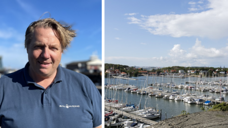 Anders Söderberg CEO, Grefab and picture of port