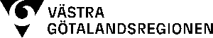 Lång VGR logotyp svart RGB Västra Götalandsregionens logotyp svart, VGR