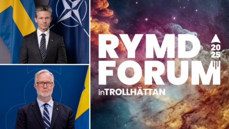 The Minister of Defense and the Minister of Space come to Rymdforum in Trollhättan