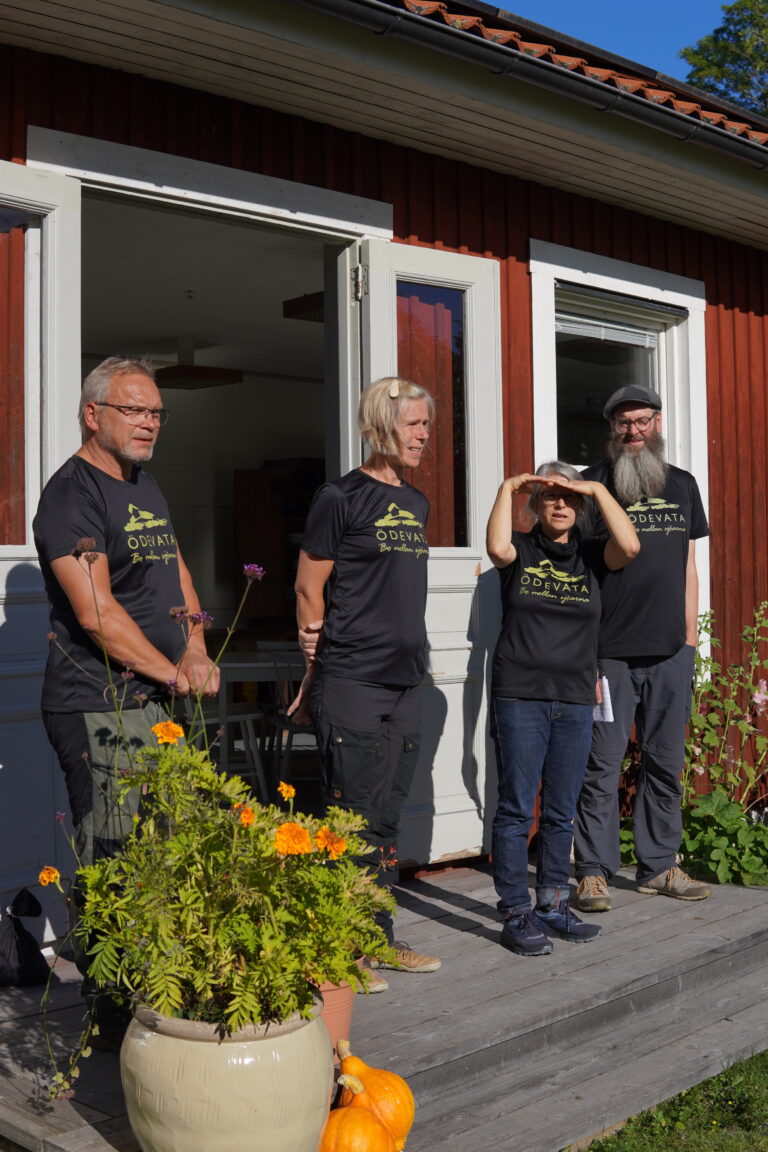 De som driver Ödevata gårdshotell: Malin Axelsson, Magnus Axelsson, Doro Elling, Patrick Elling