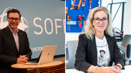 Robert Limmergård, generalsekreterare på SOFF och Frida Finnman, Head of Incubation & Acceleration på Innovatum Science Park.