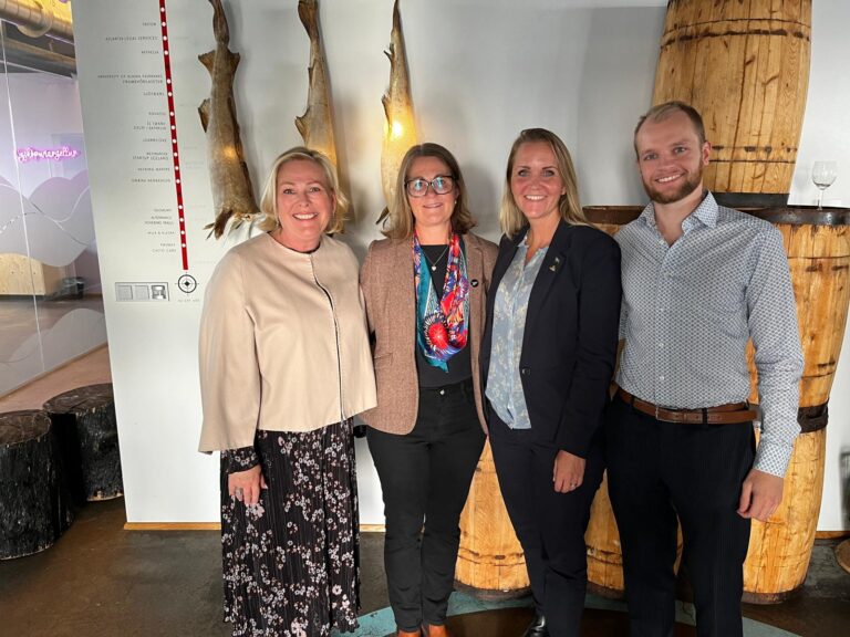 Representanter från Iceland Ocean Cluster president, Business Region Göteborg, Aquafood och Swden Innovatum Science Park/Sweden OCean Cluster.